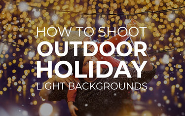 How to Shoot Outdoor Holiday Light Backgrounds