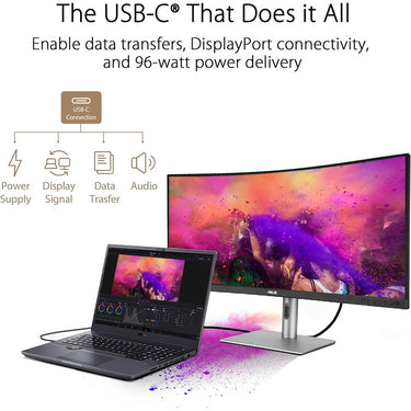 ASUS ProArt Display 34" Ultrawide Curved Professional HDR Monitor - PA34VCNV