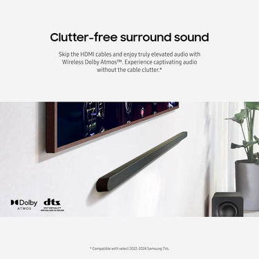 Samsung Ultra-slim 3.1.2ch Wireless Dolby ATMOS Soundbar w/ Q-Symphony HW-S800D Open Box
