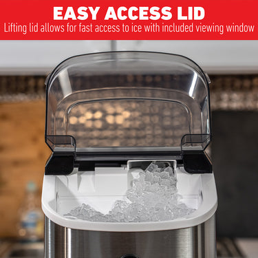 Deco Chef 33 LB Nugget Ice Maker with 1-Press Auto Operation - 26NIMSTS - Open Box