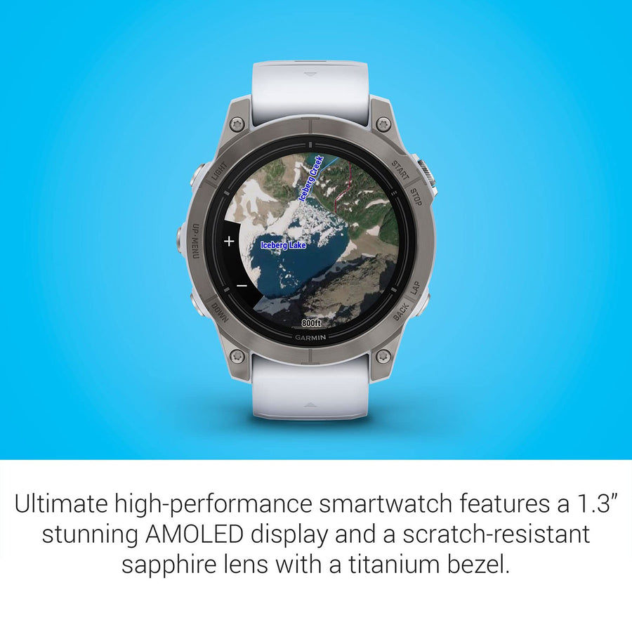 Garmin Epix Pro (Gen 2), 47mm, Sapphire, Titanium, Whitestone