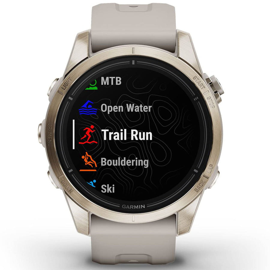 Garmin Epix Pro (Gen 2), 42mm, Sapphire, Soft Gold Steel, Light Sand