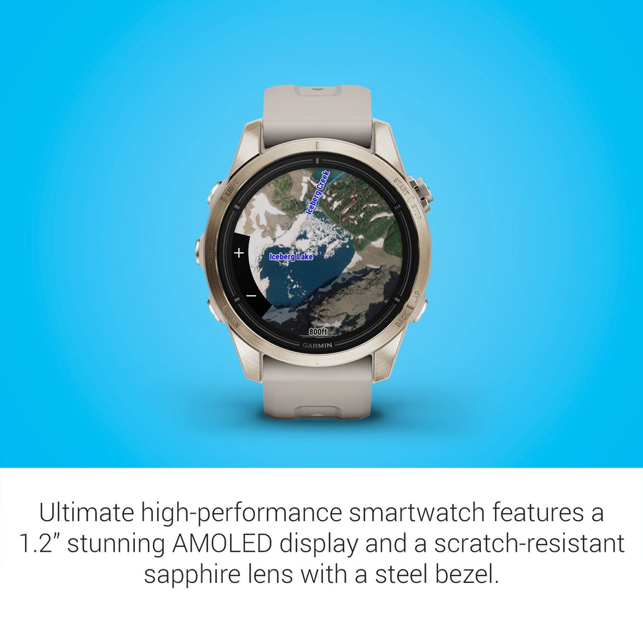 Garmin Epix Pro (Gen 2), 42mm, Sapphire, Soft Gold Steel, Light Sand