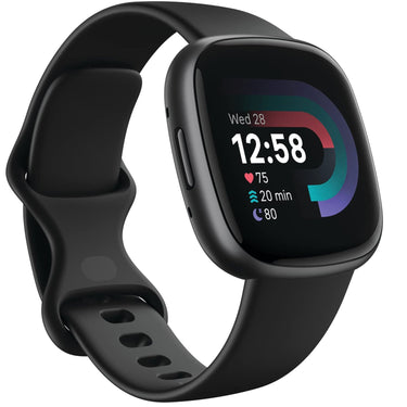 Fitbit Versa 4 Fitness Smartwatch with GPS, 24/7 Heart Rate - Black/Graphite