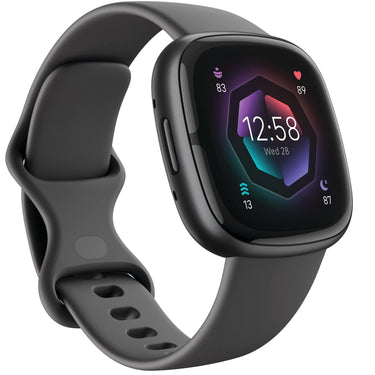 Fitbit Sense 2 Advanced Health & Fitness Smartwatch, Sleep Tools - Shadow Grey/Graphite