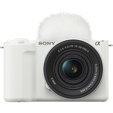 Sony ZV-E10 II Mirrorless Camera White + 16-50mm OSS II Zoom Lens Kit Creator Bundle