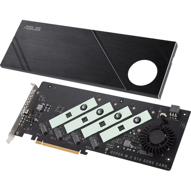 ASUS Hyper M.2 x16 Gen5 Card in Black - HYPER-M.2-X16-GEN5-C