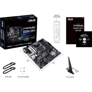 ASUS Prime B550M-A Wi-Fi II Micro-ATX AM4 Motherboard - PRIMEB550M-AWIFIII