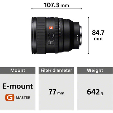Sony FE 85mm f/1.4 GM II Full-Frame Large-aperture G Master Lens