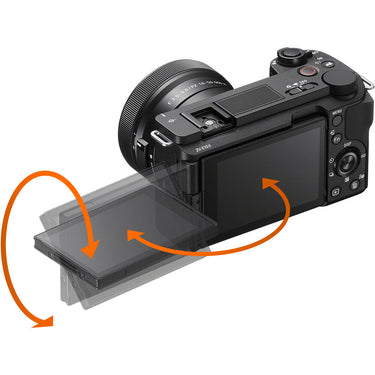 Sony ZV-E10 II Mirrorless Camera Black + 16-50mm Lens Kit + Extended Warranty Bundle