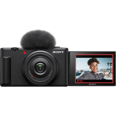 Sony ZV-1F Vlog Camera 4K Video Content Creator Black + Extended Warranty Kit Bundle