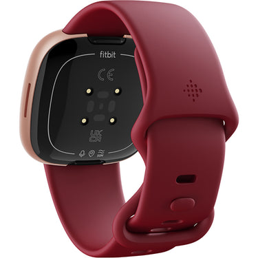 Fitbit Versa 4 Fitness Smartwatch, Beet Juice/Copper Rose Aluminum