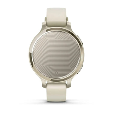 Garmin Lily 2 Active Smartwatch, Lunar Gold with Bone Silicone Band