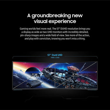 Samsung 57" Odyssey Neo G9 Dual 4K UHD Quantum MiniLED 240Hz HDR Curved Monitor OPEN BOX