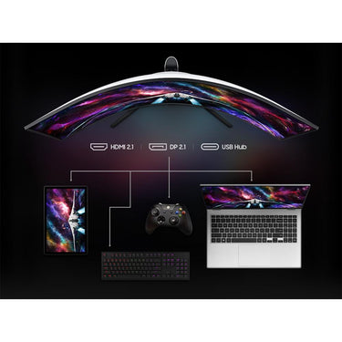 Samsung 57" Odyssey Neo G9 Dual 4K UHD Quantum MiniLED 240Hz HDR Curved Monitor OPEN BOX