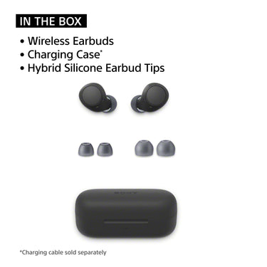 Sony WF-C510 Truly Wireless Earbuds with 22-Hour Battery, IPX4, Multipoint, Black