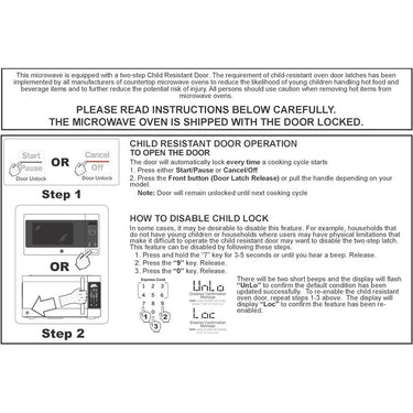 GE 1.4 Cu. Ft. Capacity Countertop Microwave Oven, White - Open Box