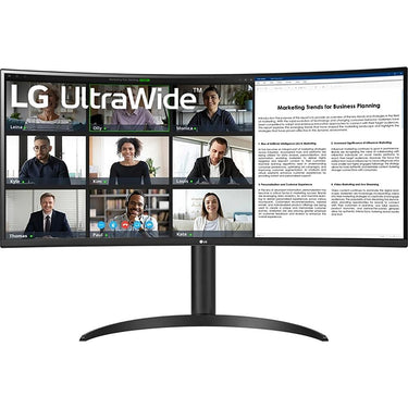 LG 34-inch Curved UltraWide WQHD HDR 10 100Hz Monitor - 34WR55QK-B - Open Box