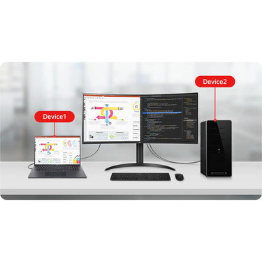 LG 34-inch Curved UltraWide WQHD HDR 10 100Hz Monitor - 34WR55QK-B - Open Box
