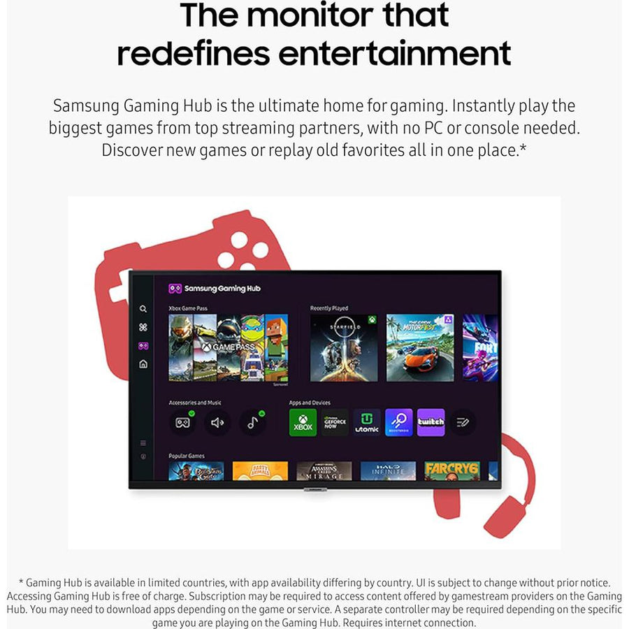 Samsung 43" Smart Monitor M7 (M70D) 4K UHD with Streaming TV, Speakers and USB-C