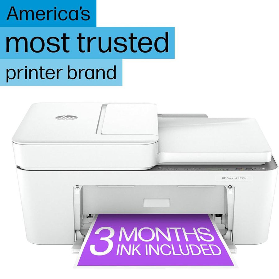Hewlett Packard DeskJet 4255e Wireless Color Inkjet Printer w/ Printer Essentials Bundle