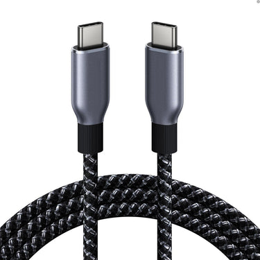 Deco Essentials 6 Foot Braided USB-C to USB-C Cable