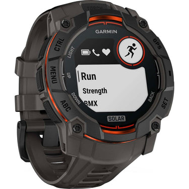 Garmin Instinct 3 - 50 mm Outdoor GPS Smartwatch, SOLAR, Black with Charcoal Band