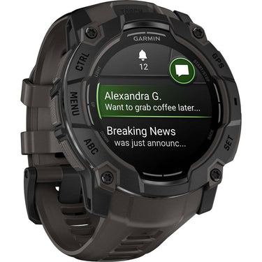 Garmin Instinct 3 - 50 mm Outdoor GPS Smartwatch, AMOLED, Black with Black Band