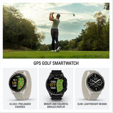 Garmin Approach S50, Advanced Golf GPS Smartwatch, AMOLED Display, On-Course Features