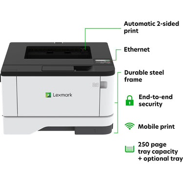 Lexmark MS431dw Wireless Black and White Laser Printer (29S0100)