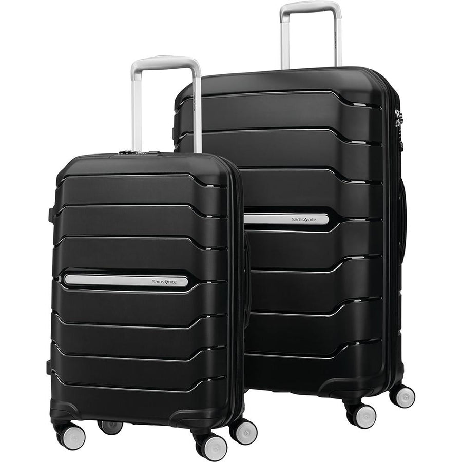 Samsonite Freeform Hardside Expandable Spinner Luggage 2PC Set(21/28-Carry-on/Large) Black