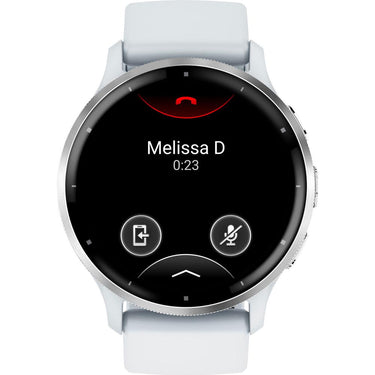 Garmin Venu 3 Health Fitness GPS Smartwatch Silver Steel Bezel w/Whitestone Case (45mm)