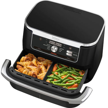 Ninja Foodi 7-in-1 DualZone FlexBasket Air Fryer w/ 11-qt MegaZone Factory Refurbished