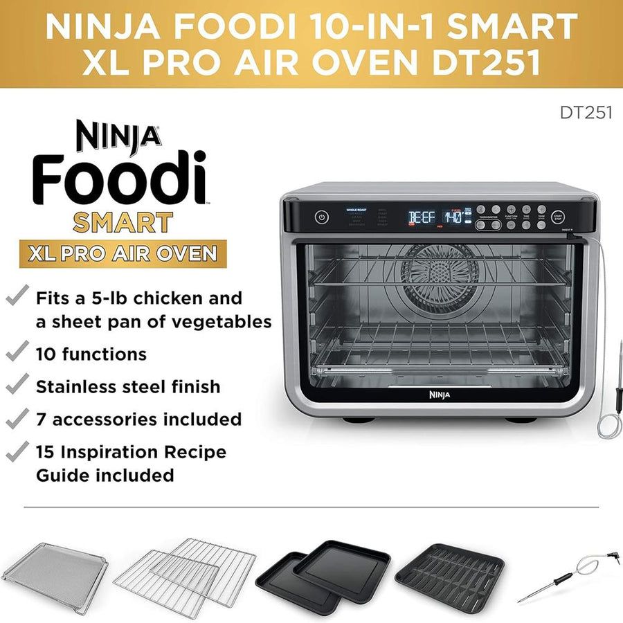 Ninja DT251 Foodi 10-in-1 Smart XL Air Fry Oven - Refurbished