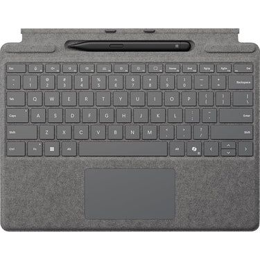 Microsoft Surface Pro Copilot+ PC Keyboard Cover with Slim Pen 2 Bundle, Platinum