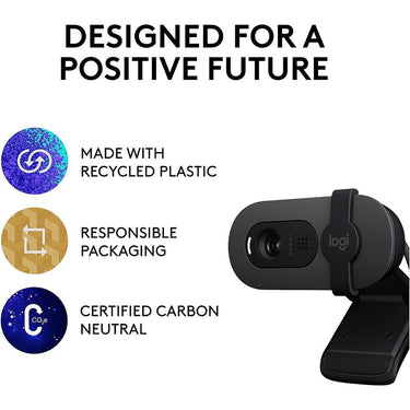 Logitech Core Brio 100 1080p Full HD Webcam in Black - 960-001580