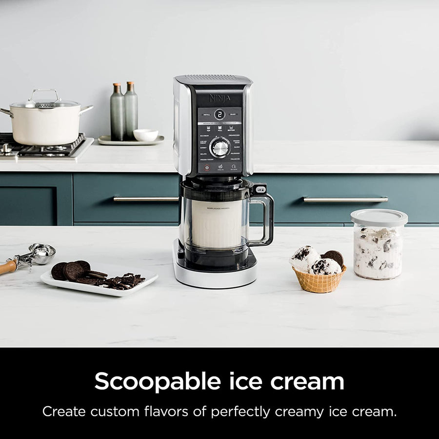 Ninja CREAMi Deluxe 11-in-1 XL Ice Cream Maker, Black (NC551) - Refurbished