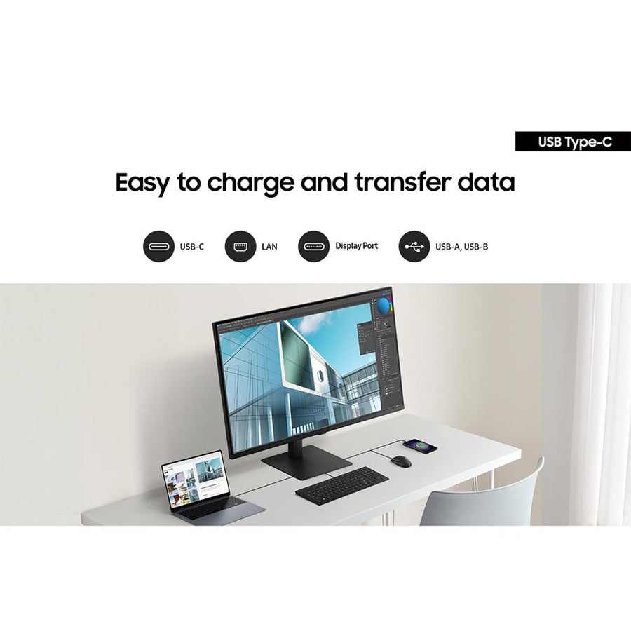 Samsung 37" ViewFinity S8 (S80UD) 4K UHD Monitor + 26 Months Protection Bundle
