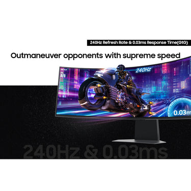 Samsung 49" Odyssey OLED G9 Dual QHD 240Hz 0.03ms Curved Gaming Monitor Open Box