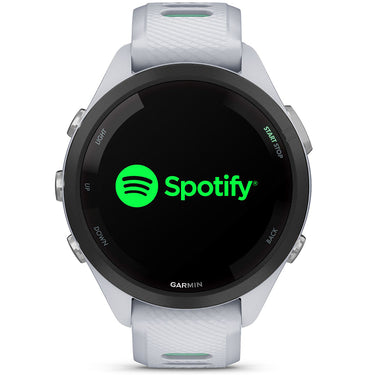 Garmin Forerunner 265S GPS Smartwatch Whitestone/Neo with Charging Dock Bundle