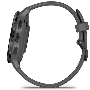 Garmin Venu 3S GPS Smartwatch Steel with Gray Case 41mm + Charging Dock Bundle