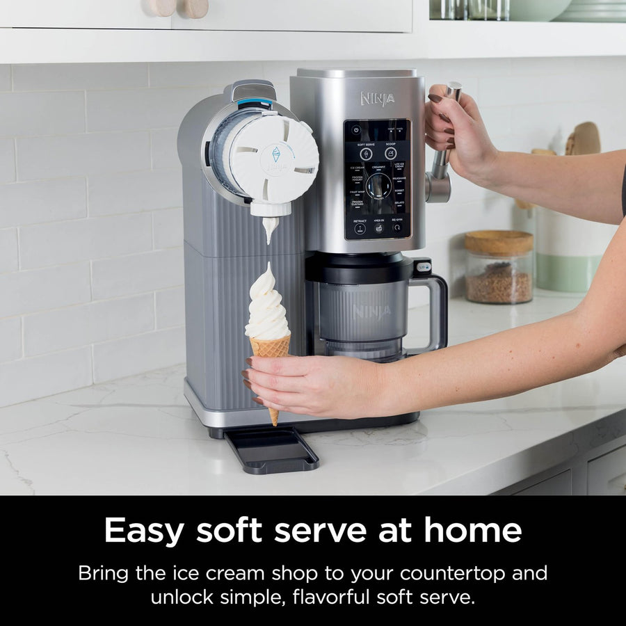Ninja CREAMi Swirl 13-in-1 Soft Serve Ice Cream Machine - Factory Refurbished