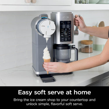Ninja CREAMi Swirl 13-in-1 Soft Serve Ice Cream Machine - Factory Refurbished