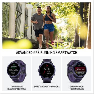 Garmin Forerunner 570 - 47mm GPS Smartwatch, Aluminum and Purple/Indigo Band