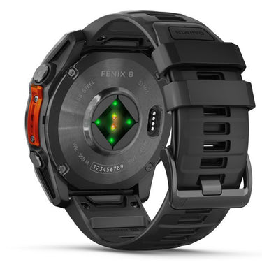 Garmin Fenix 8 51mm AMOLED Sapphire, Carbon Gray DLC Band + Charging Doc + Dust Cover
