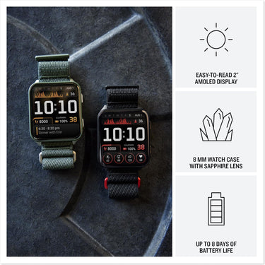 Garmin Venu X1 Premium GPS Smartwatch, Moss Titanium