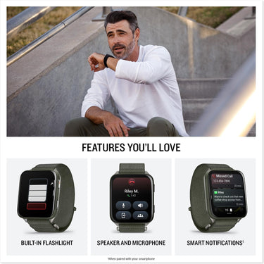 Garmin Venu X1 Premium GPS Smartwatch, Moss Titanium