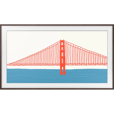 Samsung 50" The Frame Customizable Bezel - Modern Brown VG-SCFA50BWBZA - Open Box