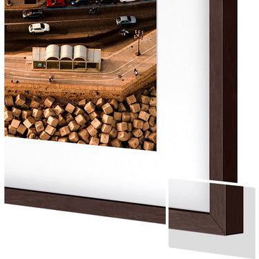 Samsung 50" The Frame Customizable Bezel - Modern Brown VG-SCFA50BWBZA - Open Box