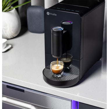 GE Profile Automatic Espresso Machine, One-Touch Brew (Black) - Open Box